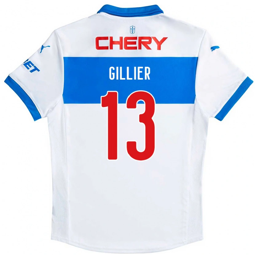 Danxen Dzieci Thomas Gillier #13 Królewski Niebieski Biały Domowa Koszulka 2025/26 Koszulki Klubowe