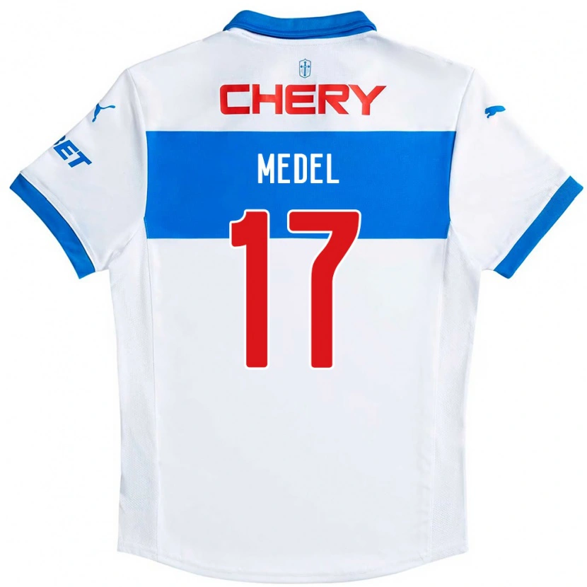 Danxen Dzieci Gary Medel #17 Królewski Niebieski Biały Domowa Koszulka 2025/26 Koszulki Klubowe