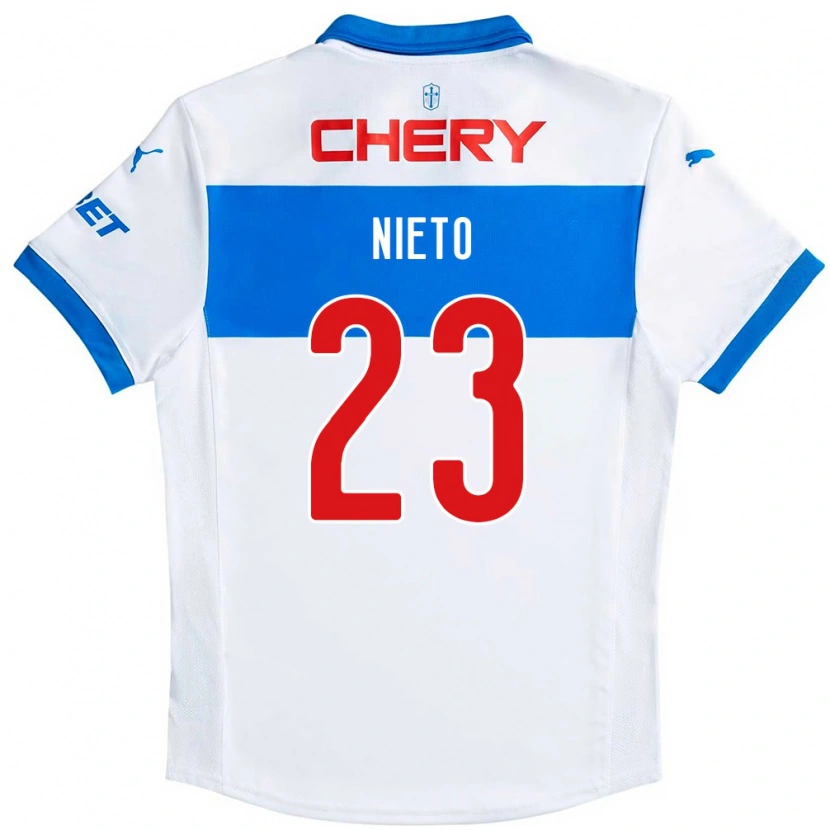 Danxen Dzieci Byron Nieto #23 Królewski Niebieski Biały Domowa Koszulka 2025/26 Koszulki Klubowe