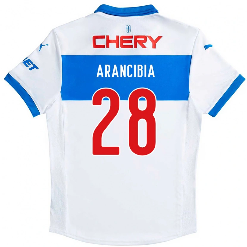 Danxen Dzieci Francisco Arancibia #28 Królewski Niebieski Biały Domowa Koszulka 2025/26 Koszulki Klubowe