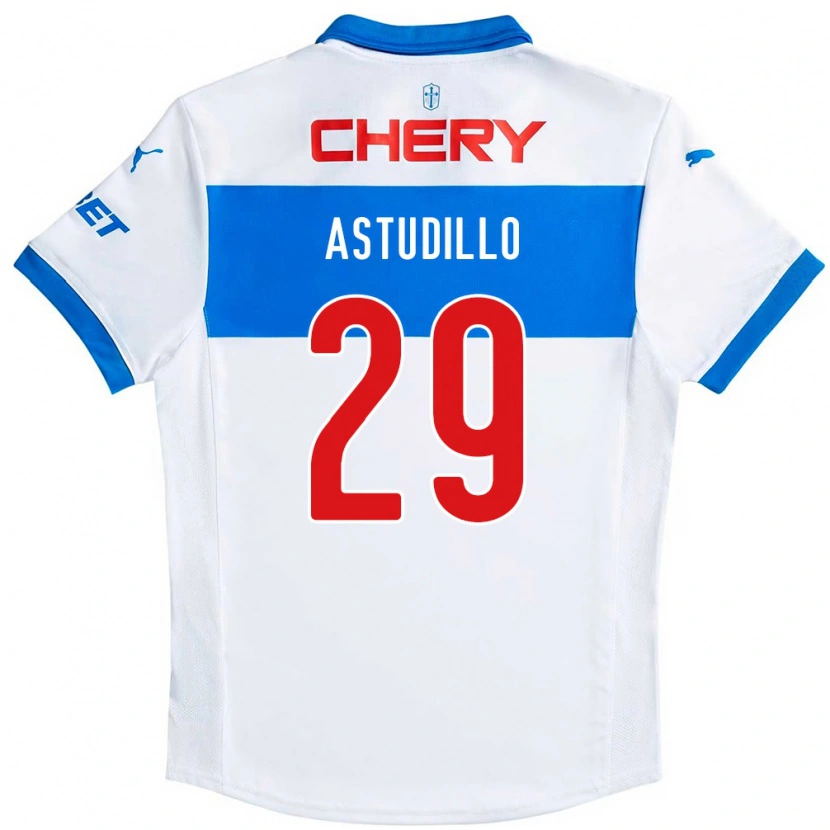 Danxen Dzieci Aaron Astudillo #29 Królewski Niebieski Biały Domowa Koszulka 2025/26 Koszulki Klubowe