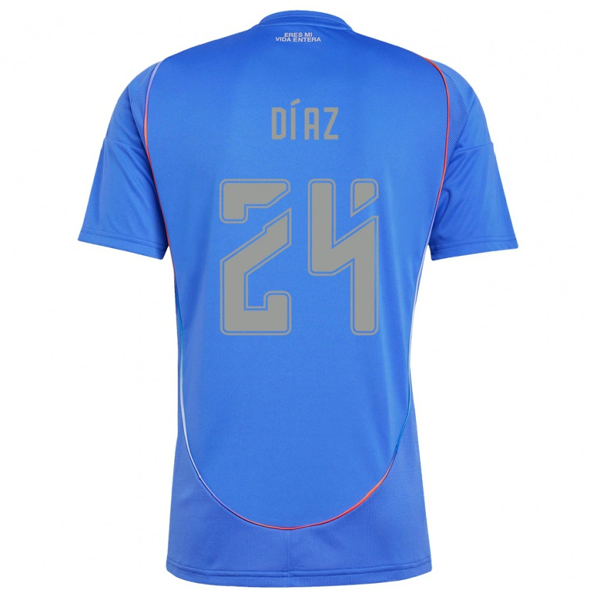 Danxen Dzieci Antonio Díaz #24 Pomarańczowy Czerwony Domowa Koszulka 2025/26 Koszulki Klubowe