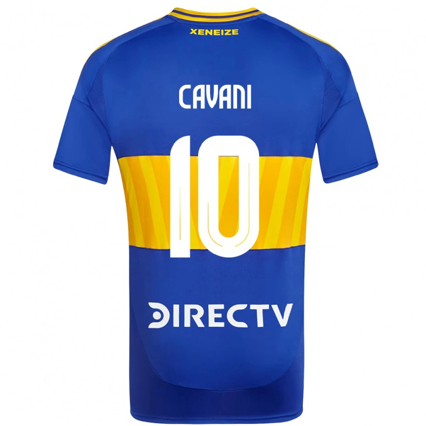 Danxen Dzieci Edinson Cavani #10 Biały Niebieski Domowa Koszulka 2025/26 Koszulki Klubowe