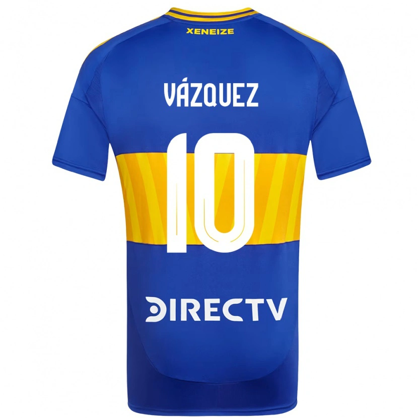 Danxen Dzieci Lucas Vázquez #10 Biały Niebieski Domowa Koszulka 2025/26 Koszulki Klubowe