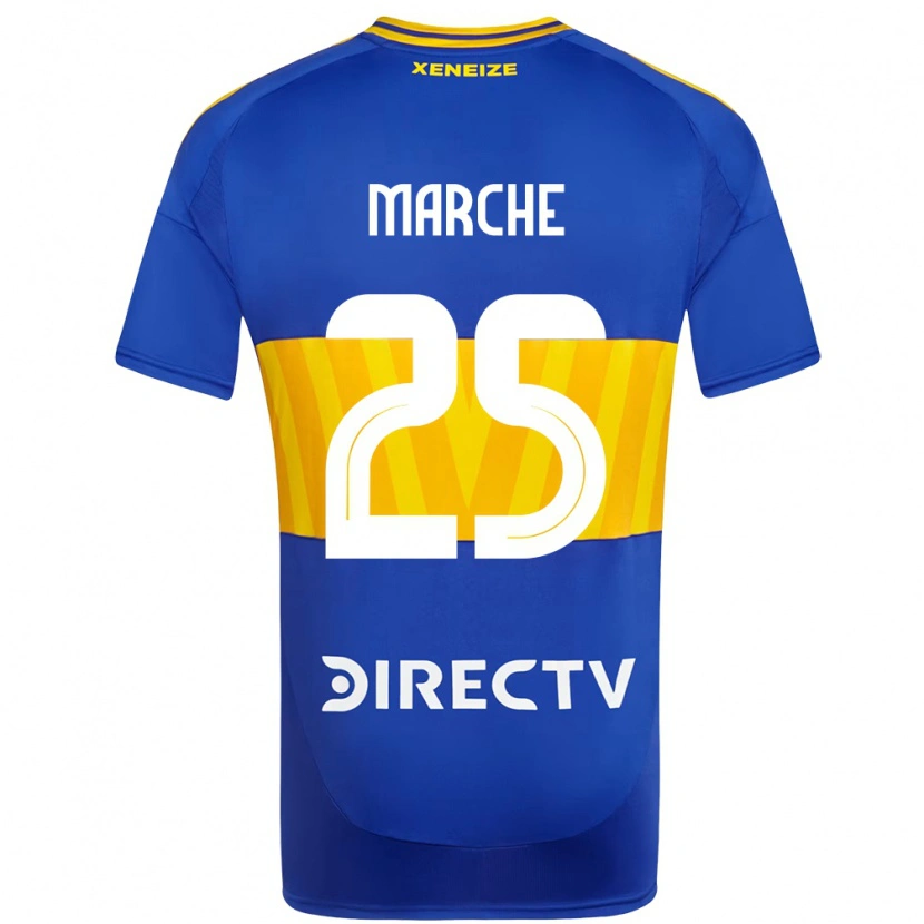 Danxen Dzieci Agustín Marchesín #25 Biały Niebieski Domowa Koszulka 2025/26 Koszulki Klubowe