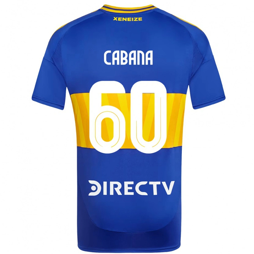 Danxen Dzieci Juan Pablo Cabana #60 Biały Niebieski Domowa Koszulka 2025/26 Koszulki Klubowe