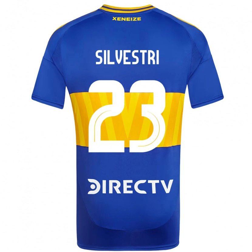 Danxen Dzieci Delfina Silvestri #23 Biały Niebieski Domowa Koszulka 2025/26 Koszulki Klubowe