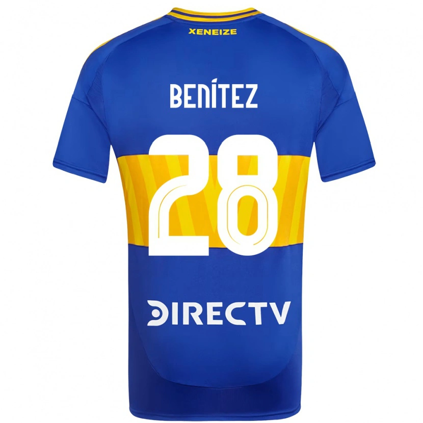 Danxen Dzieci Yazmín Benítez #28 Biały Niebieski Domowa Koszulka 2025/26 Koszulki Klubowe