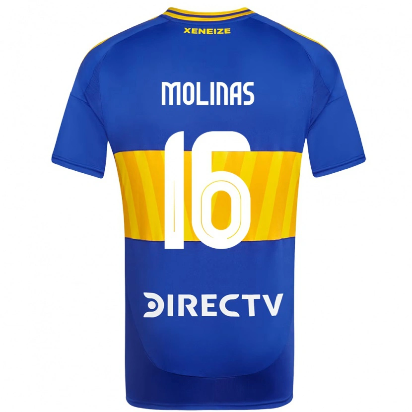 Danxen Dzieci Aaron Molinas #16 Biały Niebieski Domowa Koszulka 2025/26 Koszulki Klubowe