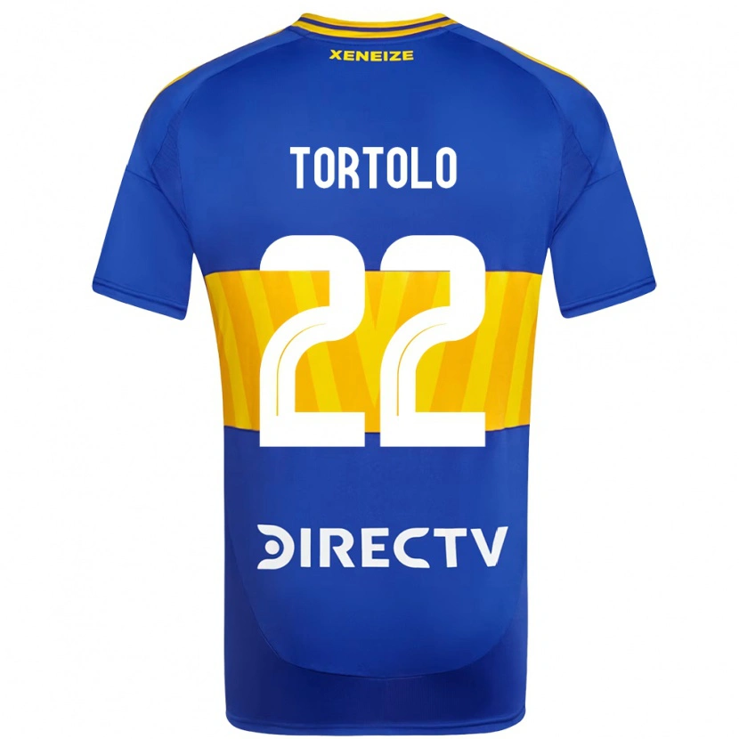 Danxen Dzieci Dulce Tortolo #22 Biały Niebieski Domowa Koszulka 2025/26 Koszulki Klubowe