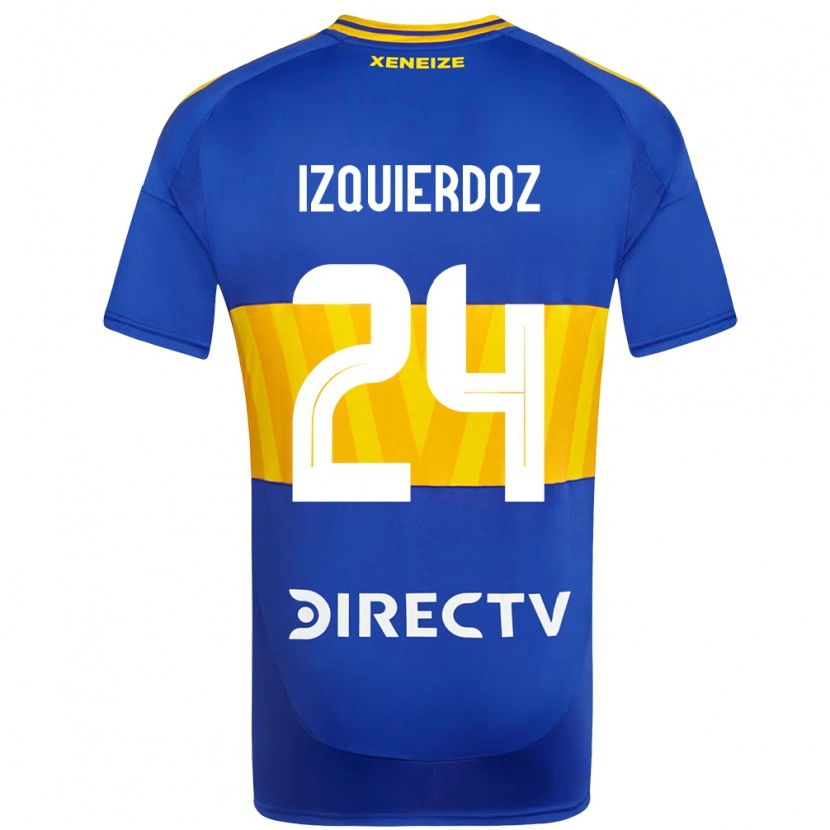 Danxen Dzieci Carlos Izquierdoz #24 Biały Niebieski Domowa Koszulka 2025/26 Koszulki Klubowe