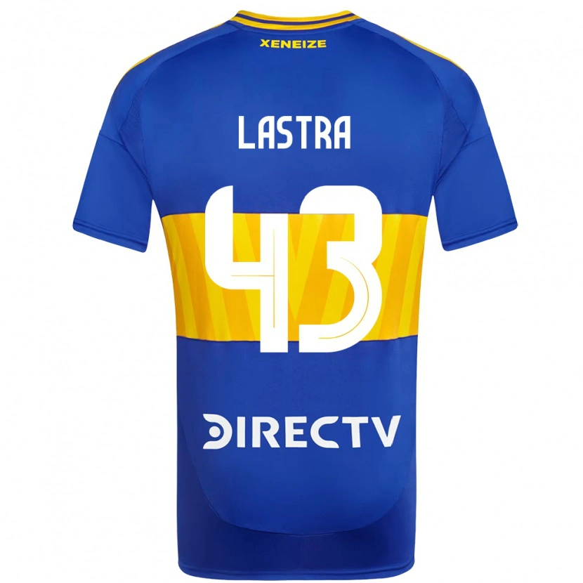 Danxen Dzieci Agustin Lastra #43 Biały Niebieski Domowa Koszulka 2025/26 Koszulki Klubowe
