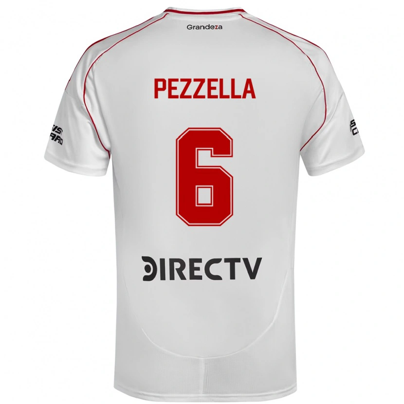 Danxen Dzieci Germán Pezzella #6 Burgundzki Magenta Domowa Koszulka 2025/26 Koszulki Klubowe