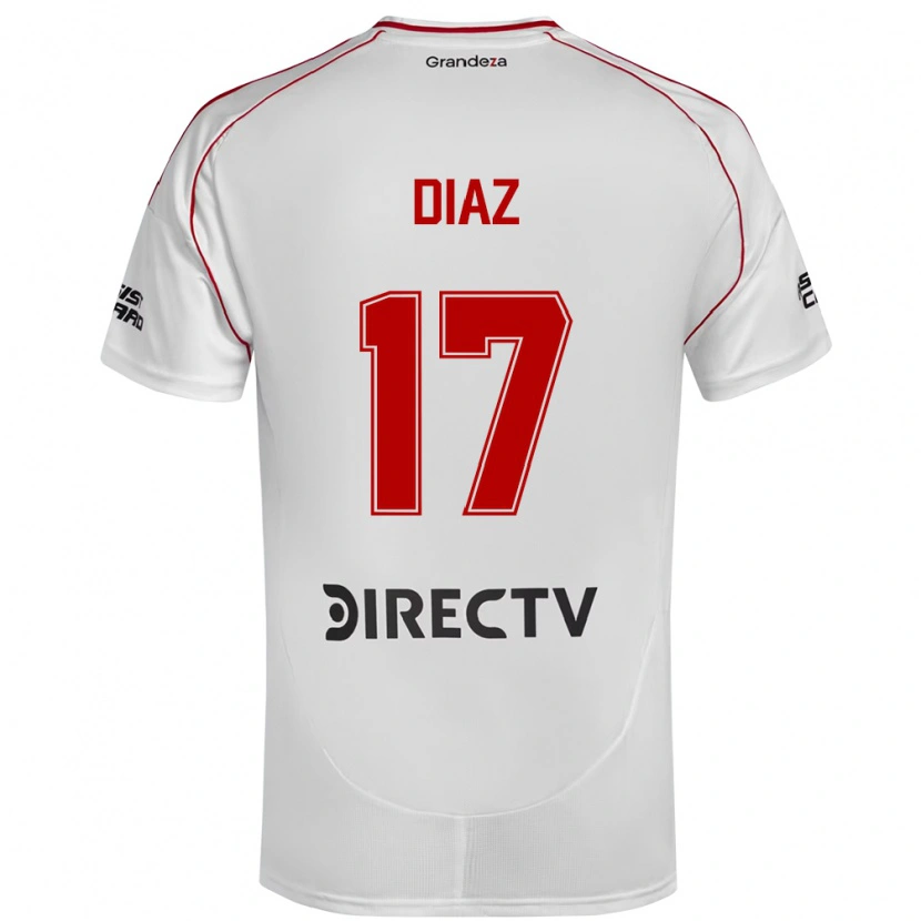 Danxen Dzieci Paulo Díaz #17 Burgundzki Magenta Domowa Koszulka 2025/26 Koszulki Klubowe
