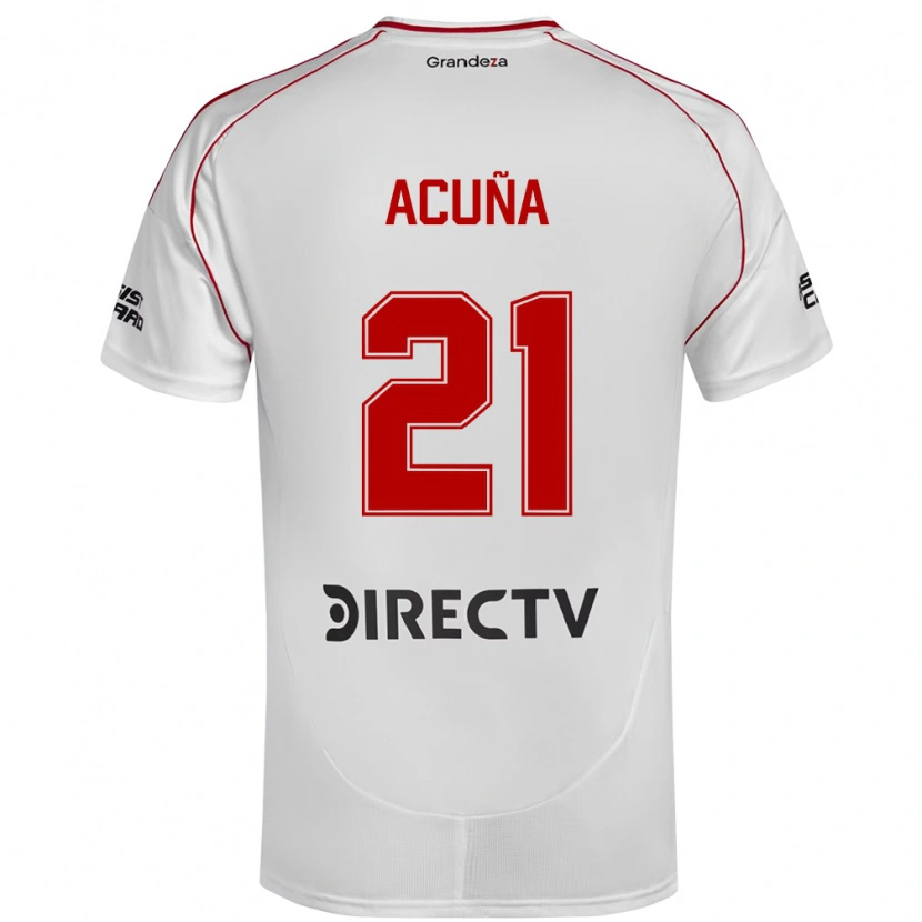 Danxen Dzieci Marcos Acuña #21 Burgundzki Magenta Domowa Koszulka 2025/26 Koszulki Klubowe