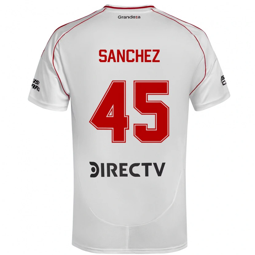 Danxen Dzieci Sebastián Sánchez #45 Burgundzki Magenta Domowa Koszulka 2025/26 Koszulki Klubowe