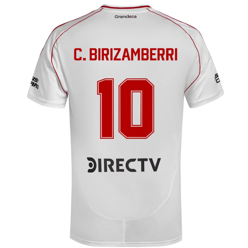 Danxen Dzieci Carolina Birizamberri #10 Biały Czerwony Domowa Koszulka 2025/26 Koszulki Klubowe