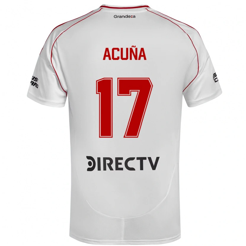 Danxen Dzieci Ayelén Acuña #17 Burgundzki Magenta Domowa Koszulka 2025/26 Koszulki Klubowe