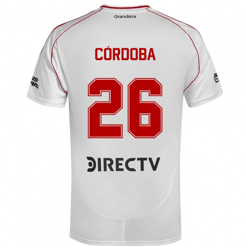Danxen Dzieci Sol Córdoba #26 Burgundzki Magenta Domowa Koszulka 2025/26 Koszulki Klubowe
