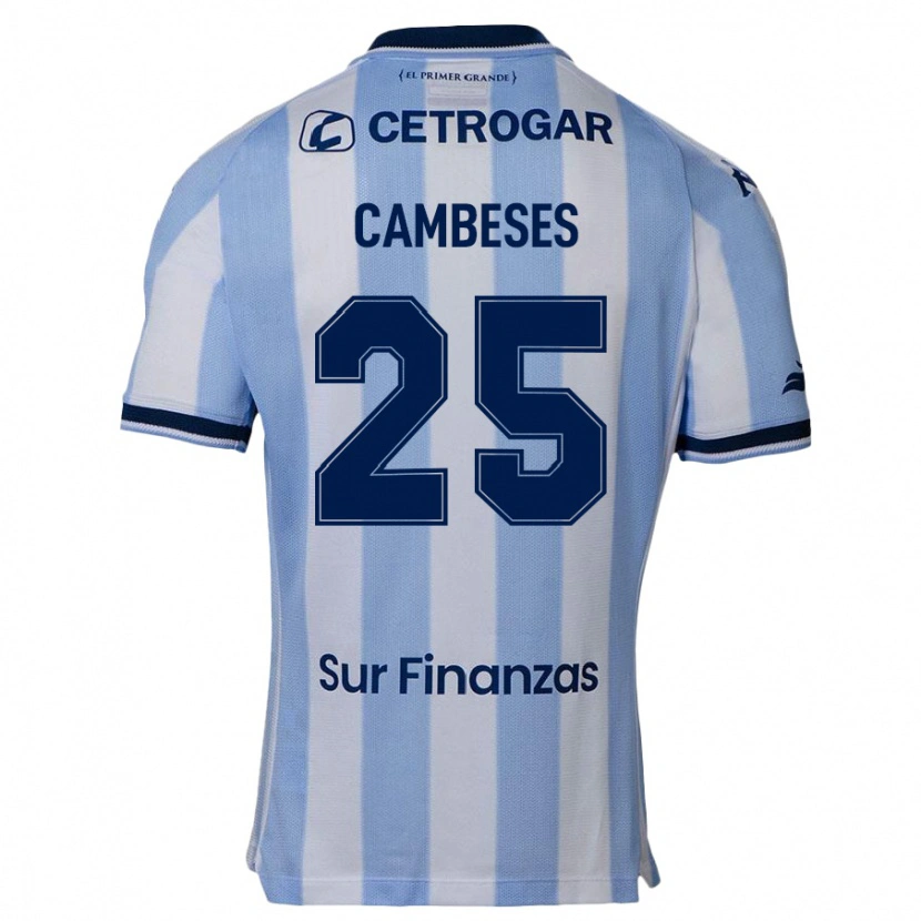 Danxen Dzieci Facundo Cambeses #25 Ciemnoniebieski Domowa Koszulka 2025/26 Koszulki Klubowe