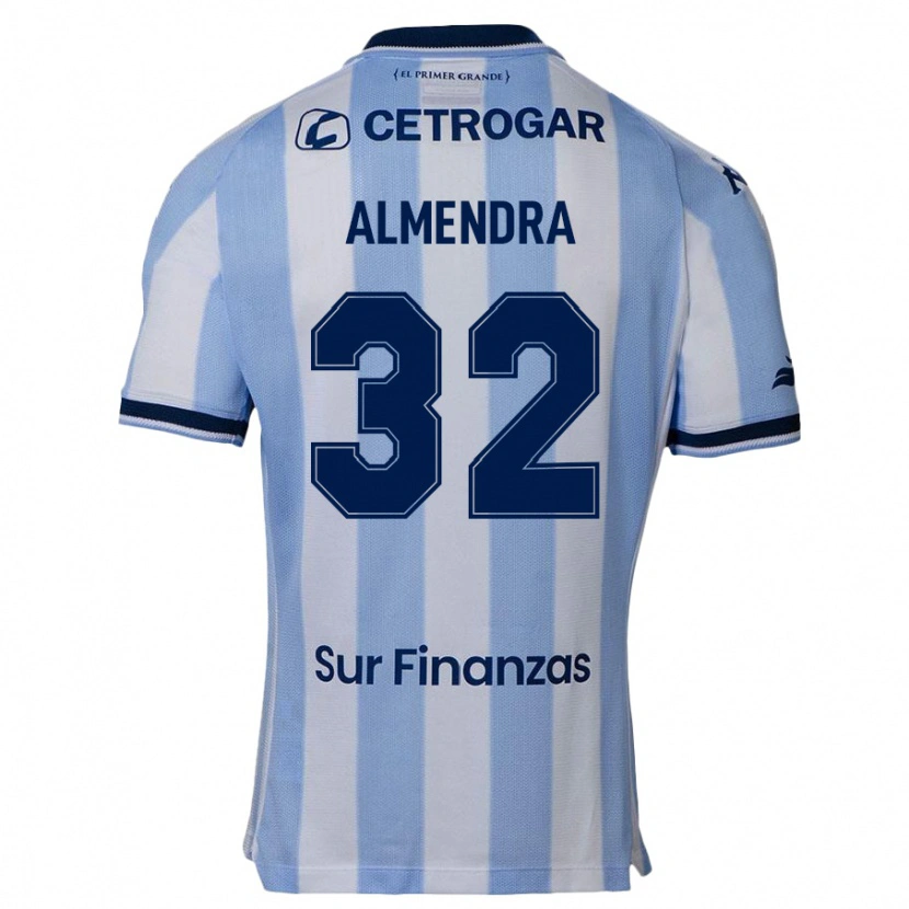 Danxen Dzieci Agustín Almendra #32 Ciemnoniebieski Domowa Koszulka 2025/26 Koszulki Klubowe