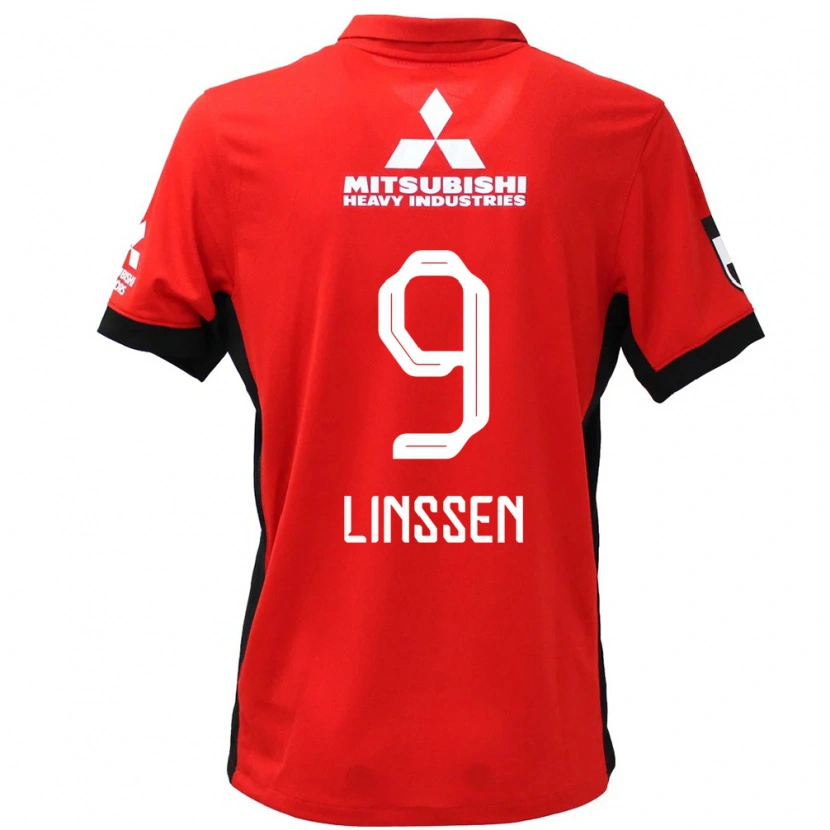 Danxen Dzieci Bryan Linssen #9 Biały Czarny Domowa Koszulka 2025/26 Koszulki Klubowe