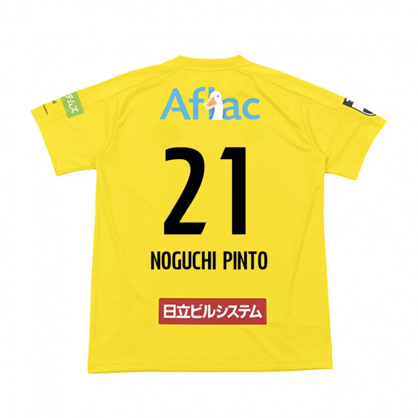 Danxen Dzieci Amato Noguchi Pinto #21 Czarny Żółty Domowa Koszulka 2025/26 Koszulki Klubowe