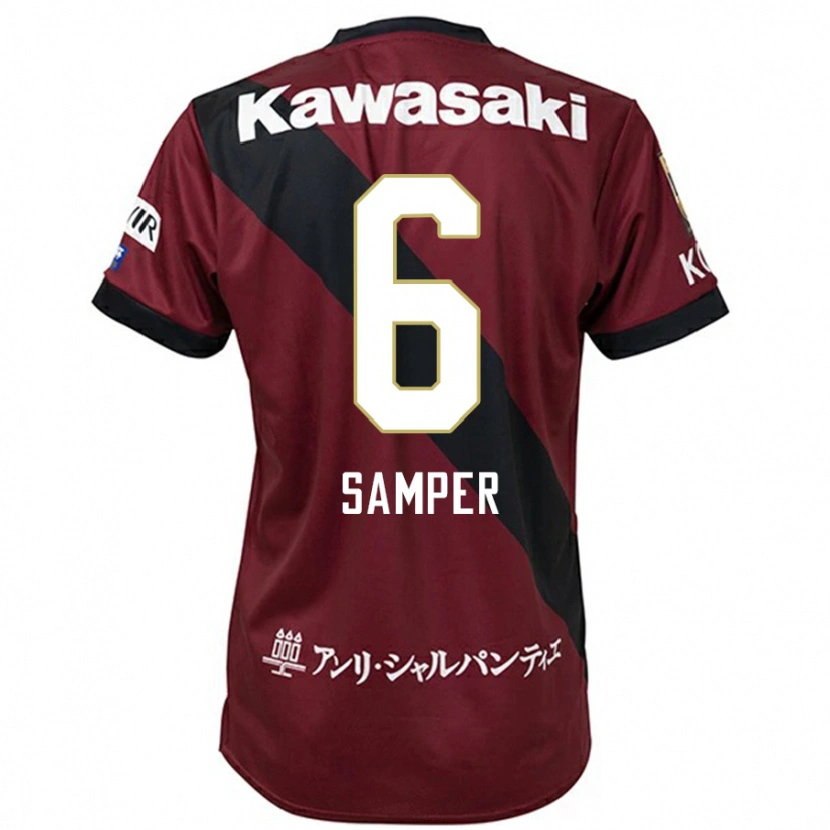 Danxen Dzieci Sergi Samper #6 Biały Czarny Domowa Koszulka 2025/26 Koszulki Klubowe