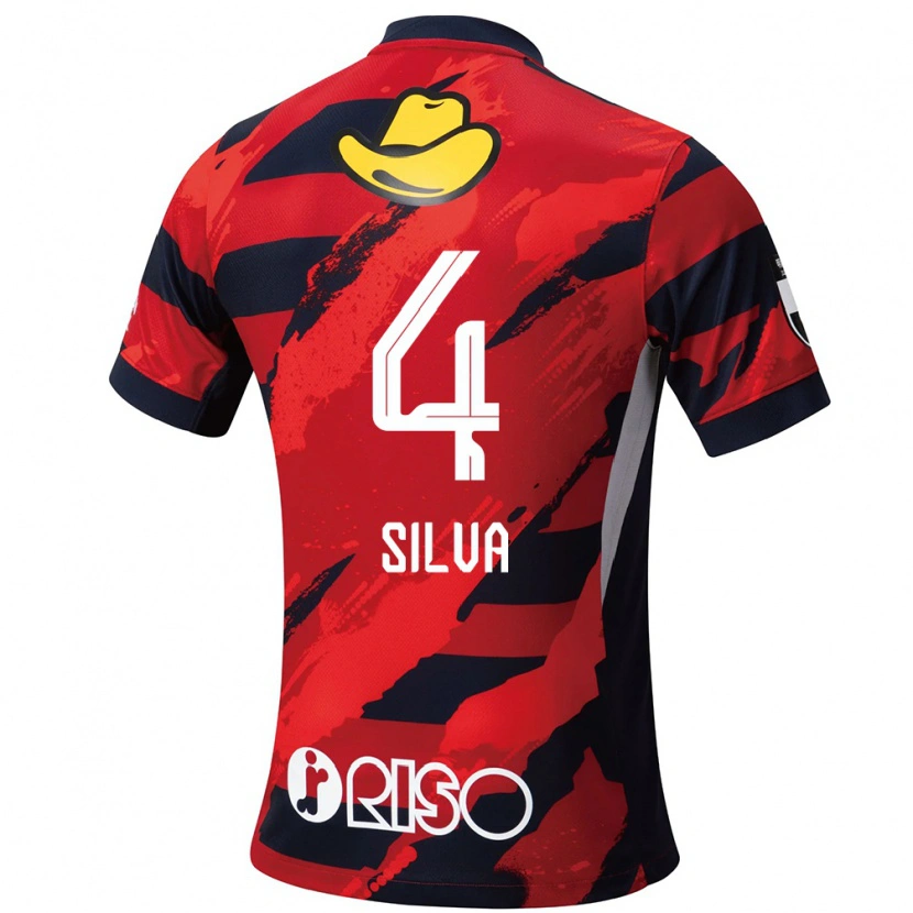 Danxen Dzieci Leo Silva #4 Biały Czarny Domowa Koszulka 2025/26 Koszulki Klubowe