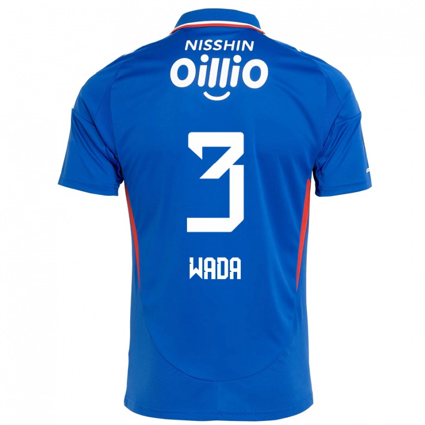 Danxen Dzieci Yusei Wada #3 Biały Królewski Niebieski Domowa Koszulka 2025/26 Koszulki Klubowe