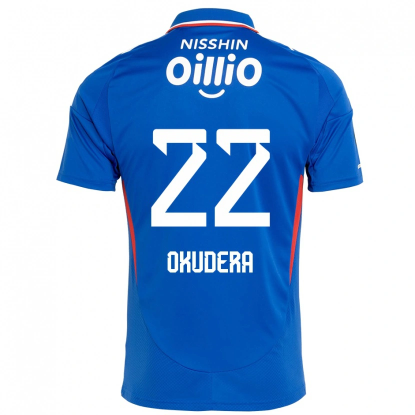Danxen Dzieci Minato Okudera #22 Biały Królewski Niebieski Domowa Koszulka 2025/26 Koszulki Klubowe