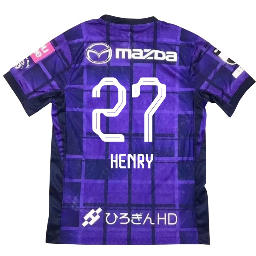 Danxen Dzieci Osamu Henry Iyoha #27 Fioletowy Pomarańczowy Domowa Koszulka 2025/26 Koszulki Klubowe