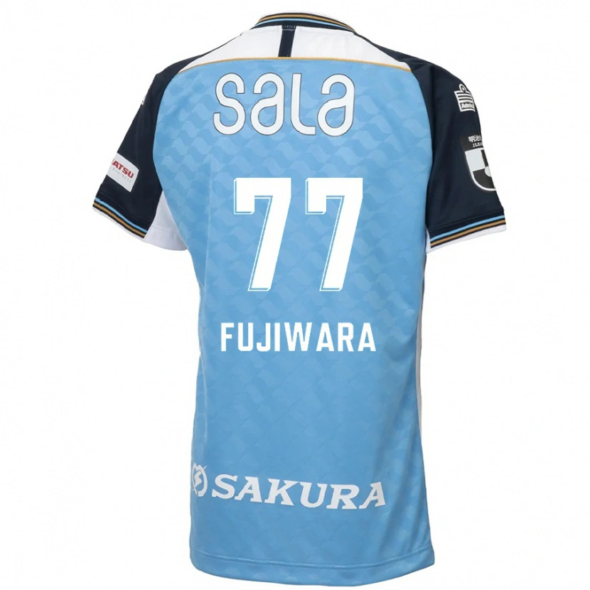Danxen Dzieci Kensuke Fujiwara #77 Biały Czarny Domowa Koszulka 2025/26 Koszulki Klubowe