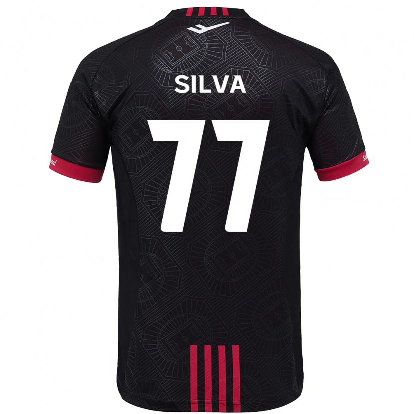 Danxen Dzieci Lucas Silva #77 Biały Czarny Domowa Koszulka 2025/26 Koszulki Klubowe