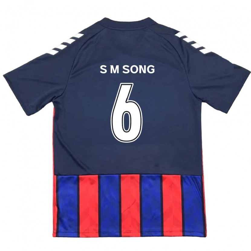 Danxen Dzieci Min-Seob Song #6 Królewski Niebieski Czerwony Domowa Koszulka 2025/26 Koszulki Klubowe