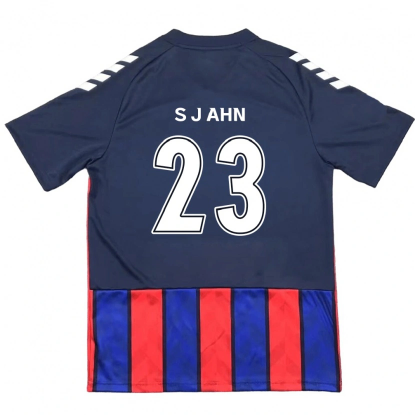 Danxen Dzieci Jun-Su Ahn #23 Królewski Niebieski Czerwony Domowa Koszulka 2025/26 Koszulki Klubowe