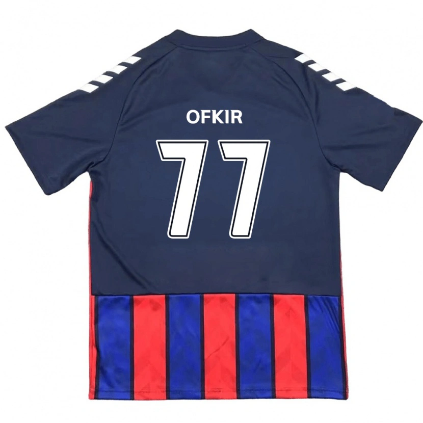 Danxen Dzieci Mohamed Ofkir #77 Królewski Niebieski Czerwony Domowa Koszulka 2025/26 Koszulki Klubowe