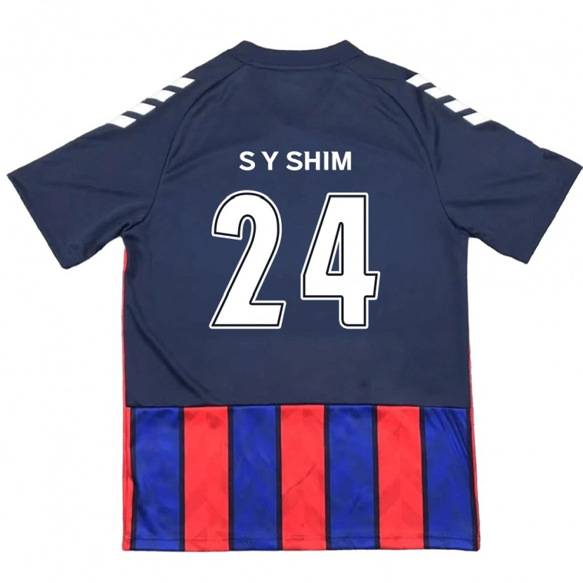 Danxen Dzieci Shim Seo-Yeon #24 Królewski Niebieski Czerwony Domowa Koszulka 2025/26 Koszulki Klubowe