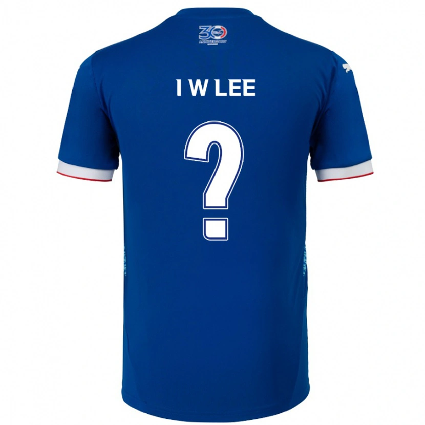 Danxen Dzieci In-Woo Lee #0 Biały Królewski Niebieski Domowa Koszulka 2025/26 Koszulki Klubowe