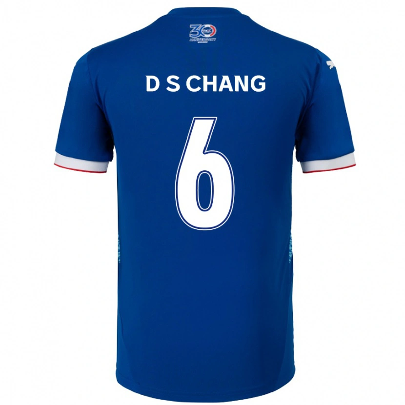Danxen Dzieci Se-Dong Chang #6 Biały Królewski Niebieski Domowa Koszulka 2025/26 Koszulki Klubowe