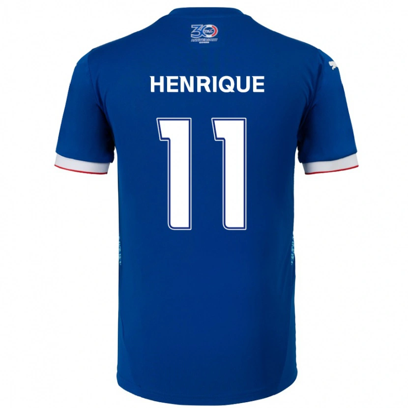 Danxen Dzieci Paulo Henrique #11 Biały Królewski Niebieski Domowa Koszulka 2025/26 Koszulki Klubowe
