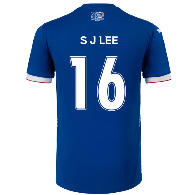 Danxen Dzieci Jong-Sung Lee #16 Biały Królewski Niebieski Domowa Koszulka 2025/26 Koszulki Klubowe