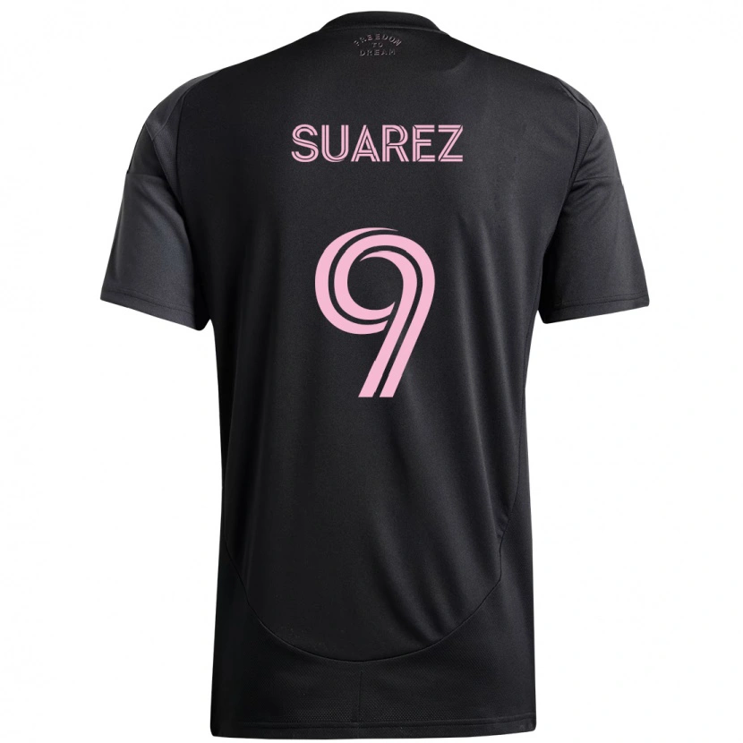 Danxen Dzieci Luis Suárez #9 Różowy Czarny Wyjazdowa Koszulka 2025/26 Koszulki Klubowe
