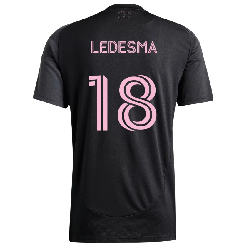 Danxen Dzieci Santiago Ledesma #18 Różowy Czarny Wyjazdowa Koszulka 2025/26 Koszulki Klubowe
