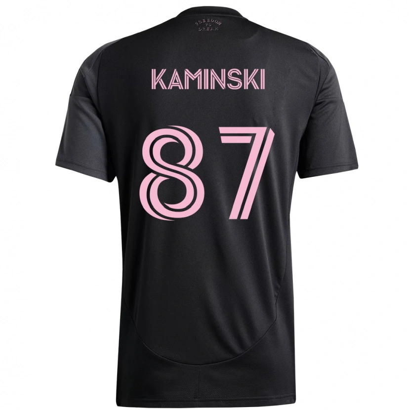 Danxen Dzieci Brett Kaminski #87 Różowy Czarny Wyjazdowa Koszulka 2025/26 Koszulki Klubowe