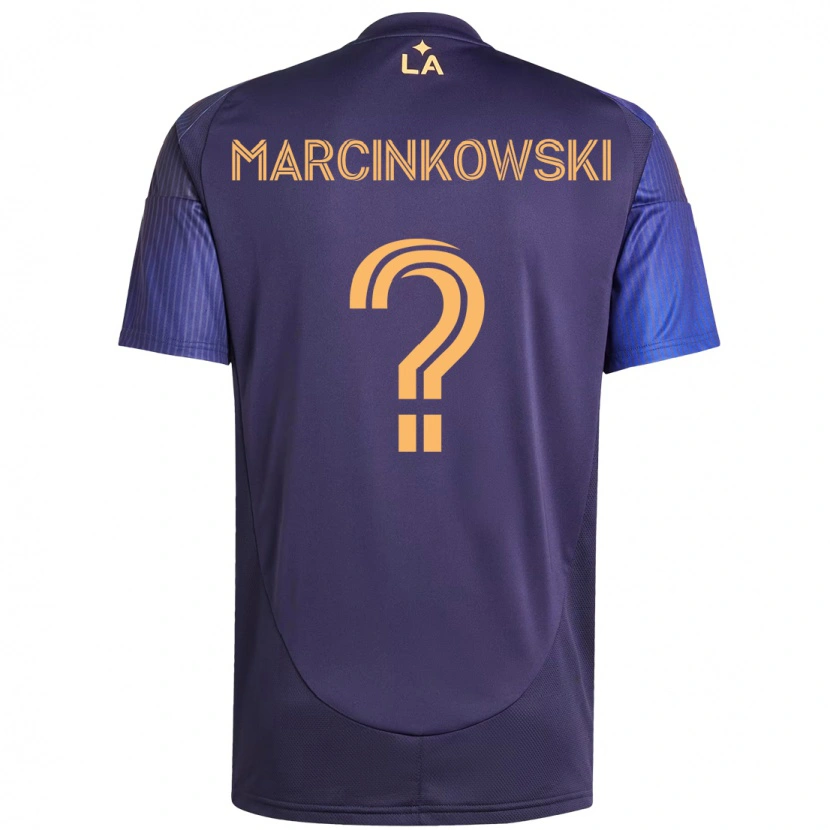 Danxen Dzieci Jt Marcinkowski #0 Biały Żółty Wyjazdowa Koszulka 2025/26 Koszulki Klubowe