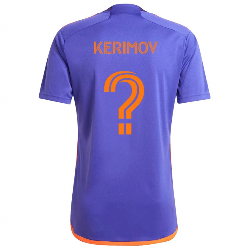 Danxen Dzieci Roman Kerimov #0 Fioletowy Pomarańczowy Wyjazdowa Koszulka 2025/26 Koszulki Klubowe