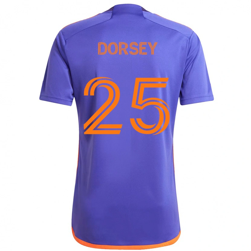 Danxen Dzieci Griffin Dorsey #25 Pomarańczowy Biały Wyjazdowa Koszulka 2025/26 Koszulki Klubowe