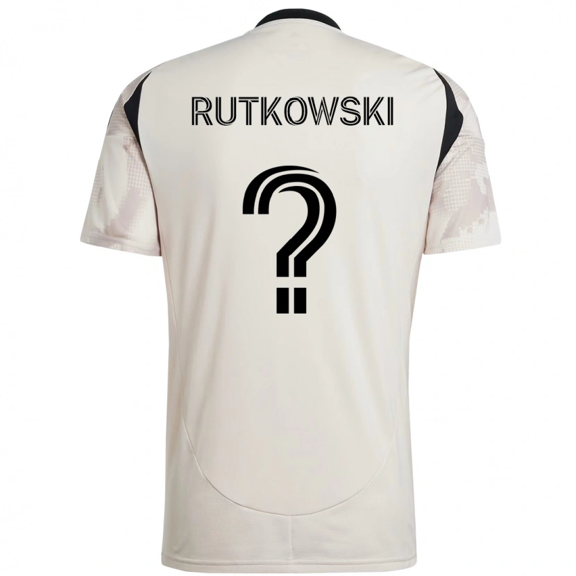 Danxen Dzieci Alan Rutkowski #0 Czerwony Czarny Wyjazdowa Koszulka 2025/26 Koszulki Klubowe