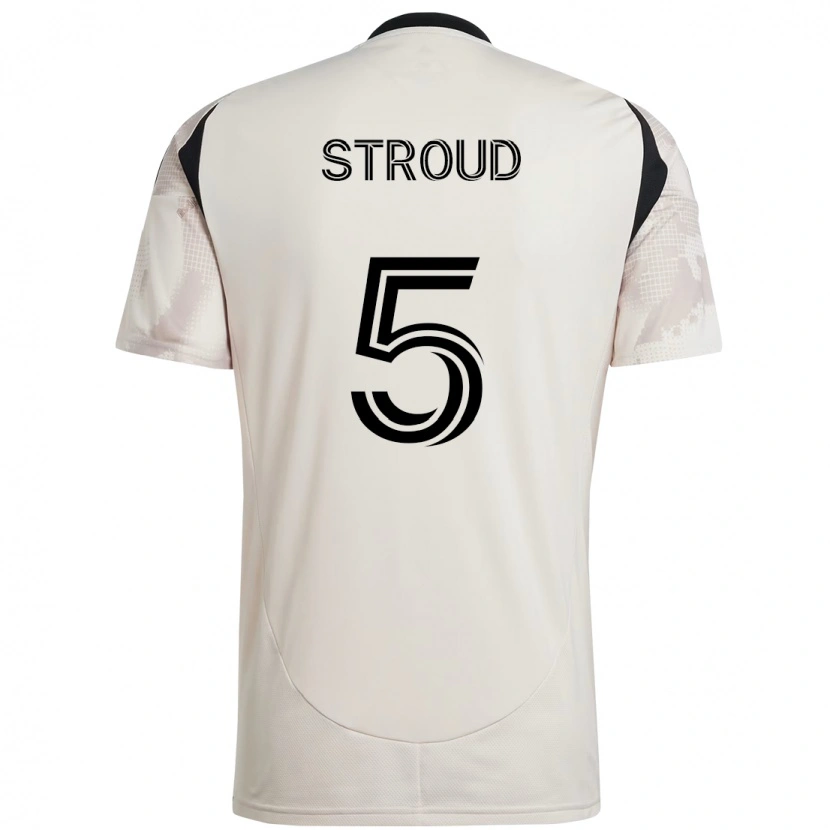 Danxen Dzieci Peter Stroud #5 Czerwony Czarny Wyjazdowa Koszulka 2025/26 Koszulki Klubowe